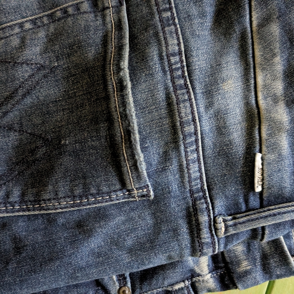 MOTHER Sample Patchwork Ankle Jeans - Picture 5 of 10